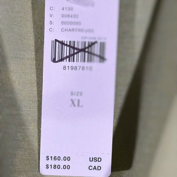 ANTHROPOLOGIE MAEVE SCALLOPED MINI DRESS IN CHARTREUSE IN XL NWT - Picture 9 of 9